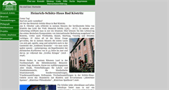 Desktop Screenshot of heinrich-schuetz-haus.de